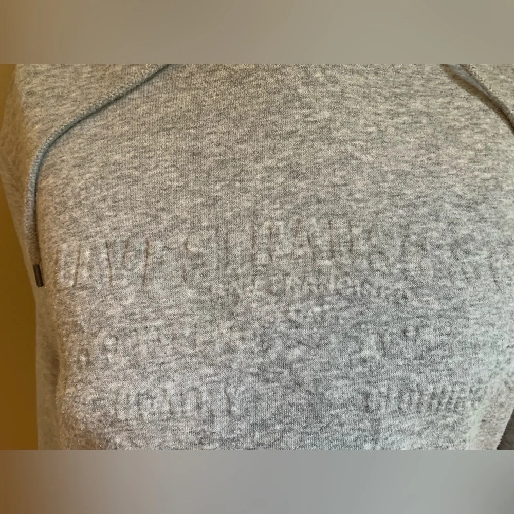 Levi’s gray hooded embossed sweatshirt, hoodie - Picture 3 of 9